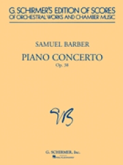 ピアノ協奏曲・Op.38 (バーバー) (スタディスコア)【Piano Concerto, Op. 38】
