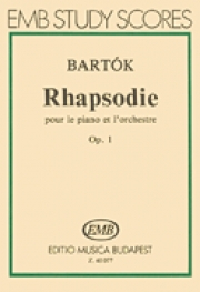 ピアノとオーケストラのためのラプソディー・Op.1 (バルトーク) (スタディスコア)【Rhapsodie for Piano and Orchestra, Op. 1】