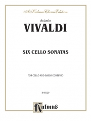 チェロの為の6つのソナタ（アントニオ・ヴィヴァルディ）（チェロ+ピアノ）【Six Sonatas for Cello and Basso Continuo】