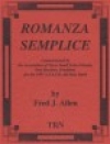 ロマンツァ・センプリチェ（フレッド・アレン）（スコアのみ）【Romanza Semplice】