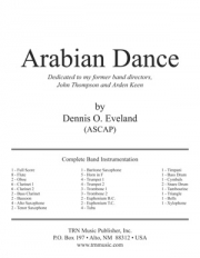 アラビアン・ダンス （デニス・イヴランド）（スコアのみ）【Arabian Dance】