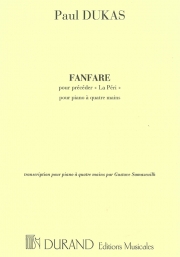 ラ・ペリのファンファーレ（ピアノ二重奏）【Fanfare Pour Preceder La Peri 1 Piano 4 Hands】