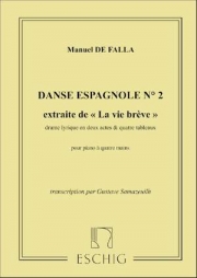 スペイン舞曲第2番「はかなき人生」より（マヌエル・デ・ファリャ）（ピアノ二重奏）【La Vie brève: Danse espagnole No. 2】
