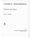 カプリス・センチメンタル（ルチエン・カイエ）（クラリネット+ピアノ）【Caprice Sentimental】