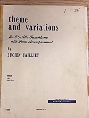 主題と変奏（ルチエン・カイエ）（アルトサックス）【Theme and Variations】