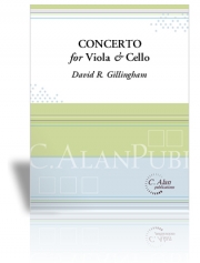 ヴァイオリンとチェロのための協奏曲（デイヴィッド・ギリングハム）（弦楽二重奏+ピアノ）【Concerto for Viola & Cello】