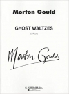 ゴースト・ワルツ（モートン・グールド）（ピアノ）【Ghost Waltzes】