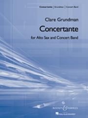 アルトサックスとバンドの為のコンチェルタンテ・Op.42（クレア・グランドマン）（アルトサックス・フィーチャー）【Concertante for Alto Sax and Band Op. 42 】