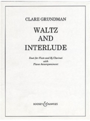 ワルツとインタールード（クレア・グランドマン）(フルート+クラリネット+ピアノ)【Waltz and Interlude】