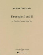 Threnodies I and II（アーロン・コープランド）(弦楽三重奏+フルート)
