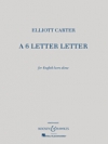 A 6 Letter Letter（エリオット・カーター）（オーボエ）