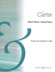 エスプリ・ルード/エスプリ・ドゥー（エリオット・カーター）（フルート+クラリネット）【Esprit Rude/Esprit Doux】
