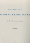 エスプリ・ルード／エスプリ・ドゥー・2（エリオット・カーター）(木管二重奏+マリンバ)【Esprit Rude/Esprit Doux II】