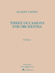 Three Occasions for Orchestra（エリオット・カーター）（スコアのみ）