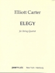 哀歌（エリオット・カーター）(弦楽四重奏)（スタディスコア）【Elegy】