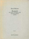 ハイ・トランペットと弦楽オーケストラのための協奏曲  (ボリス・ブラッハー)（トランペット+ピアノ）【Concerto for High Trumpet and String Orchestra】