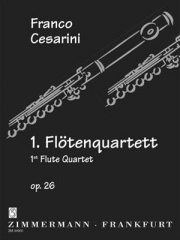 フルート四重奏曲（フランコ・チェザリーニ）（フルート二重奏）【1. Flötenquartett op. 26】