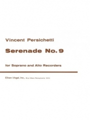 セレナーデ・No.9・Op.71（ヴィンセント・パーシケッティ）（リコーダー二重奏）【Serenade No. 9, Op. 71】
