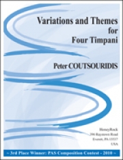 ティンパニのための変奏曲とテーマ （Peter Coutsouridis）（ティンパニ）【Variations and Themes  for Four Timpani】
