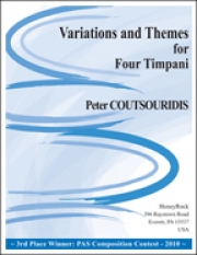 ティンパニのための変奏曲とテーマ （Peter Coutsouridis）（ティンパニ）【Variations and Themes  for Four Timpani】