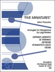 5つの小品（アストル・ピアソラ）（ビブラフォン）【Five Miniatures】