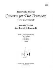 ヴィヴァルディ-2つのトランペットのための協奏曲・Mvt 1 (金管五重奏)【Vivaldi - Concerto for Two Trumpets, Mvt 1】