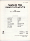 ファンファーレとダンス・セグメント（ローランド・バレット）（スコアのみ）【Fanfare And Dance Segments】