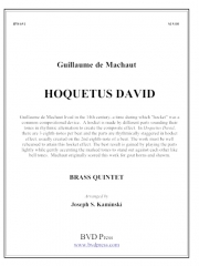 ダヴィデのホケトゥス (金管五重奏)【Hoquetus David】