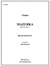 マズルカ・Op.68・No.3 (金管五重奏)【Mazurka Op. 68, No. 3】