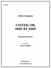 ユナイテッド:サイド・バイ・サイド（ファビオ・カンパーナ） (金管五重奏)【United; Or Side By Side】