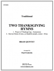 2つの感謝祭の讃美歌 (金管五重奏)【2 Thanksgiving Hymns】
