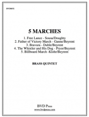 5つの行進曲 (金管五重奏)【5 Marches】