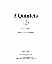 3つのエワルド五重奏曲 (金管五重奏)【3 Ewald Quintets】