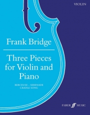 ヴァイオリンとピアノのための3つの小品（フランク・ブリッジ）（ヴァイオリン+ピアノ）【Three Pieces for Violin and Piano】