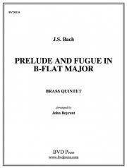 前奏曲とフーガ・変ロ長調 (金管五重奏)【Prelude and Fugue in Bb Major】