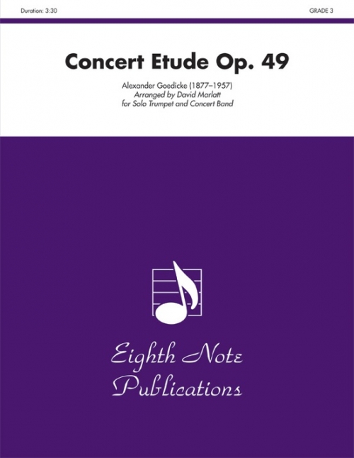 コンサート・エチュード・Op.49（アレクサンドル・ゲディケ）（トランペット・フィーチャー）（スコアのみ）【Concert Etude, Opus 49】