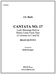 カンタータ・第17番 (金管五重奏)【Cantata No. 17】