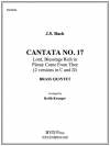 カンタータ・第17番 (金管五重奏)【Cantata No. 17】