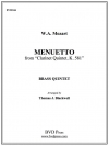 メヌエット－クラリネット五重奏曲・K.581より (金管五重奏)【Menuetto, K. 581】