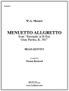 メヌエット・アレグレット「グラン・パルティータ」より  (金管五重奏)【Menuetto Allegretto from Gran Partita】