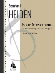 4つの楽章（ベルンハルト・ハイデン） (サックス四重奏+ティンパニ)【Four Movements】