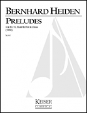 前奏曲（ベルンハルト・ハイデン）(ミックス三重奏)【Preludes For Flute, Harp And Double Bass】