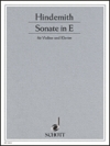 ソナタ・ホ長調（パウル・ヒンデミット）（ヴァイオリン+ピアノ）【Sonata E Major (1935)】