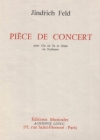 Piece De Concert（インドルジフ・フェルド）（ホルン+ピアノ）