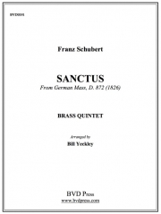 聖なるかな「ドイツ・ミサ」より  (金管五重奏)【Sanctus from German Mass】