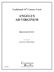 天使がおとめのもとに  (金管五重奏)【Angelus ad virginem】