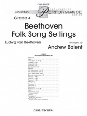 ベートーヴェン民謡作品集（アンドリュー・バレント編曲）（スコアのみ）【Beethoven Folk Song Settings】