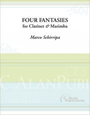 クラリネットとマリンバのための4つ幻想曲（マルコ・シリッパ）(クラリネット+マリンバ)【Four Fantasies For Clarinet & Marimba】
