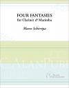 クラリネットとマリンバのための4つ幻想曲（マルコ・シリッパ）(クラリネット+マリンバ)【Four Fantasies For Clarinet & Marimba】