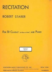 レシテイション （ロバート・ステアラー）（クラリネット+ピアノ）【Recitation】